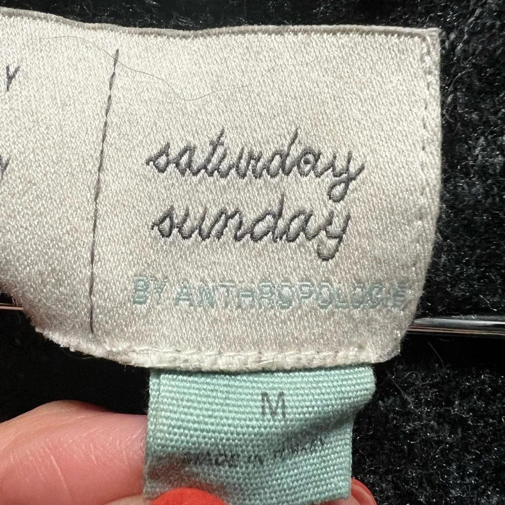 Anthropologie Saturday Sunday Cloud Fleece Wrap Dress (D2)